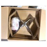 Home Decorators Collection Barton Bay 1-Light Bronze and Champagne Pewter Orb Mini Pendant Hangling Light  Customer Returns See Pictures