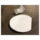 KOHLER Hyten Elevated Quiet-Close Elongated Closed Front Toilet Seat in White   Customer Returns See Pictures