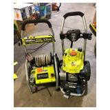 Lot of Assorted Ryobi Pressure Washer For Parts Various Models and Conditions Customer Returns See Pictures
