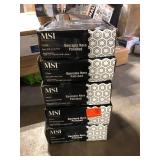 5 Boxes of MSI Georama Nero 13 in. x 11 in. x 10 mm Polished Marble Mosaic Tile (9.9 sq. ft. / case)  Customer Returns See Pictures