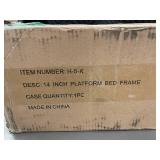 14 Inch Metal Platform Bed Frame for King Size Bed