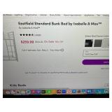 Eastfield Standard Full Bunk Bed Frame with Assembly Hardware