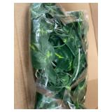 Wooden Swing Shelf Kit with Rope and Decorative Faux Greenery