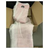 Set of Pink Sheer Curtains with Grommet Top and Star Design