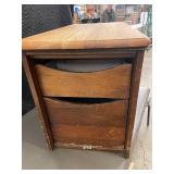 Vintage Wooden Storage Cabinet with Drawers