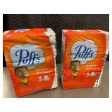 Pack of 6 Puffs Simple Softness Facial Tissue Boxes with some damage