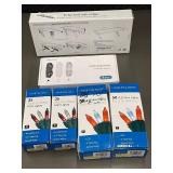 TV Top Shelf with Cord Organizers and Holiday Mini Lights Set