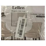 Lellen Wingback Chair Cover in Velvet Fabric