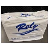 Pack of 20 Rely Maximum Protection Youth/Small Underwear