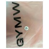 Gymwolf Orange Gym Shorts with Lightning Pattern, Size M