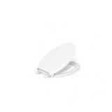 Lot of KOHLER Cachet Elongated Antimicrobial, Soft Close Front Toilet Seat in White   Customer Returns See Pictures