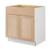 Hampton Bay 30 in. W x 24 in. D x 34.5 in. H Ready to Assemble Base Kitchen Cabinet in Unfinished with CLICKREADY Technology  Customer Returns See Pictures