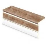 6 Boxes of Cap A Tread Edwards Oak/Ace Lane Wood/Thistle Creek Wd 47in.Lx12.15in.Wx2.28in.T Vinyl Stair Tread and Reversible Riser Kit Customer Returns See Pictures