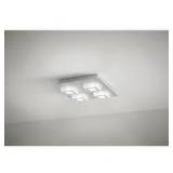 Hampton Bay Garfield 11 in. W x 2.42 in. H Integrated LED Brushed Aluminum Square Track Flush Mount Ceiling Light    Customer Returns See Pictures