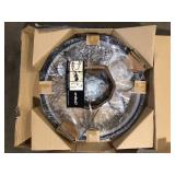 Artika Optical Ring 1-Light Black Modern 3 CCT Intergrated LED Outdoor Ceiling Hanging Porch Pendant-Light   Customer Returns See Pictures