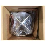 Home Decorators Collection Barton Bay 1-Light Bronze and Champagne Pewter Orb Mini Pendant Hangling Light  Customer Returns See Pictures