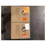 Lot of Jushua 1-Light Dark brown clear seedy glas not Motion Outdoor HardWired Wall Lantern Sconce  Customer Returns See Pictures