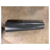 Workforce Black 36 in. x 10 ft. Vinyl Diamond Plate Commercial Grade Matting   Customer Returns See Pictures