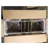 Hampton Bay Boswell Quarter 34 in. 5-Light Brushed Nickel Farmhouse Linear Chandelier with Weathered Wood Accents Customer Returns See Pictures