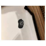 Bootz Industries Maui 60 in. x 30 in. Soaking Bathtub with Left Drain in White Damaged   Customer Returns See Pictures