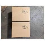 LNC Modern Frosted Black Porch Outdoor Wall Sconce 1-Light Classic Exterior Lantern with Mushroom Clear Seeded Glass Shade   Customer Returns See Pictures