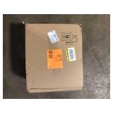 LNC Modern Frosted Black Porch Outdoor Wall Sconce 1-Light Classic Exterior Lantern with Mushroom Clear Seeded Glass Shade   Customer Returns See Pictures