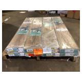 8 Boxes of TrafficMaster Kettle Keep Oak 8 mm T x 8 in. W Water Resistant Laminate Wood Flooring (21.3 sqft/case)  Customer Returns See Pictures