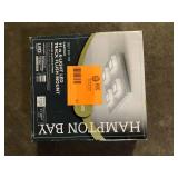 Hampton Bay Garfield 11 in. W x 2.42 in. H Integrated LED Brushed Aluminum Square Track Flush Mount Ceiling Light    Customer Returns See Pictures