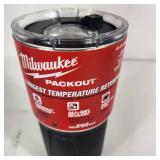 New Milwaukee Packout 20oz Tumbler Longest Temperature Retention Black