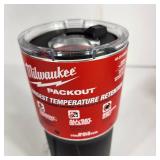 New Milwaukee Packout 20oz Tumbler Longest Temperature Retention Black
