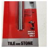 Lot Of Four New Milwaukee Tile And Natural Stone Bit 1/4" For Tile And Stone