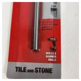 Lot Of Four New Milwaukee Tile And Natural Stone Bit 1/4" For Tile And Stone