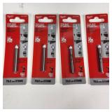 Lot Of Four New Milwaukee Tile And Natural Stone Bit 1/4" For Tile And Stone
