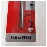 Lot Of Four New Milwaukee Tile And Natural Stone Bit 1/4" For Tile And Stone