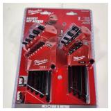 New Milwaukee Easiest Key Access HEX SAE & Metric 2 Piece 48-22-2187