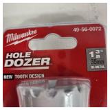 Lot Of Two New Hole Dozers 1 1/2" 49-56-0082 And 1 3/8" 49-56-0072