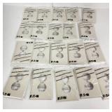 Lot Of Twenty New Off White WallPlates Eaton PJ8W-F-LW