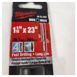 New/Open Box Milwaukee SDS MAX 1 9/16" x 23" Fast Drilling Long Life 48-20-3990