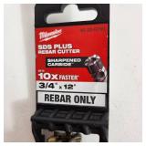 New Milwaukee SDS Plus Rebar Cutter 3/4" x 12" Sharpened Carbide Rebar Only