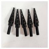 Lot Of Five New Milwaukee Step Drill Bits