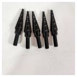 Lot Of Five New Milwaukee Step Drill Bits