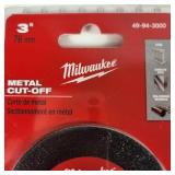 Lot Of Two 3 Pack New Milwaukee Metal Cut-Off 3" 3/8" Arbor Size Metal Stainless