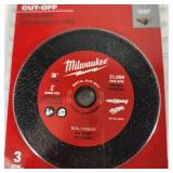 Lot Of Two 3 Pack New Milwaukee Metal Cut-Off 3" 3/8" Arbor Size Metal Stainless