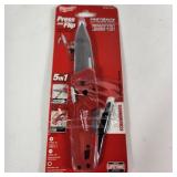 Open Box Milwaukee Press And Flip Fastback 5in1 Folding Knife 48-22-1540
