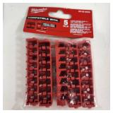 Lot Of Two New Milwaukee Items 5 Pack Case Rows For 2"-6" 1/4" Hex Bits And 5 Pack Case Rows For 1" 1/4" Hex Bits