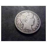 1911 Barber Half Dollar