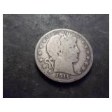 1911 Barber Half Dollar