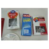 Household items: plasticware, tin-foil, and more