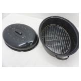16" Graniteware Roaster with Rack