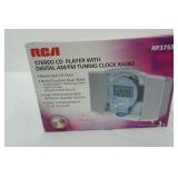 RCA Stereo CD Player with Digital AM/FM Tuning Clock Radio